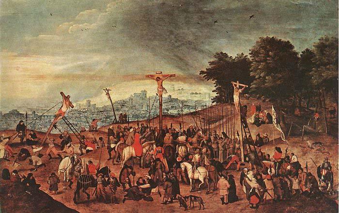 BRUEGHEL, Pieter the Younger Crucifixion oil painting image